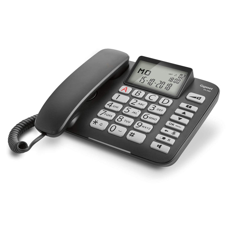 Gigaset Dl580 - Schnurgebundenes Telefon ohne Anrufbeantworter mit beleuchtetem Display - Grosse Erg