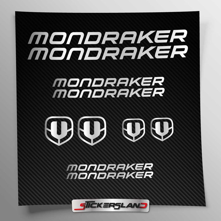 Stickersland® Aufkleber-Set kompatibel mit Rahmen Mondraker MTB Mountainbike und Helm | Aufkleber-Au
