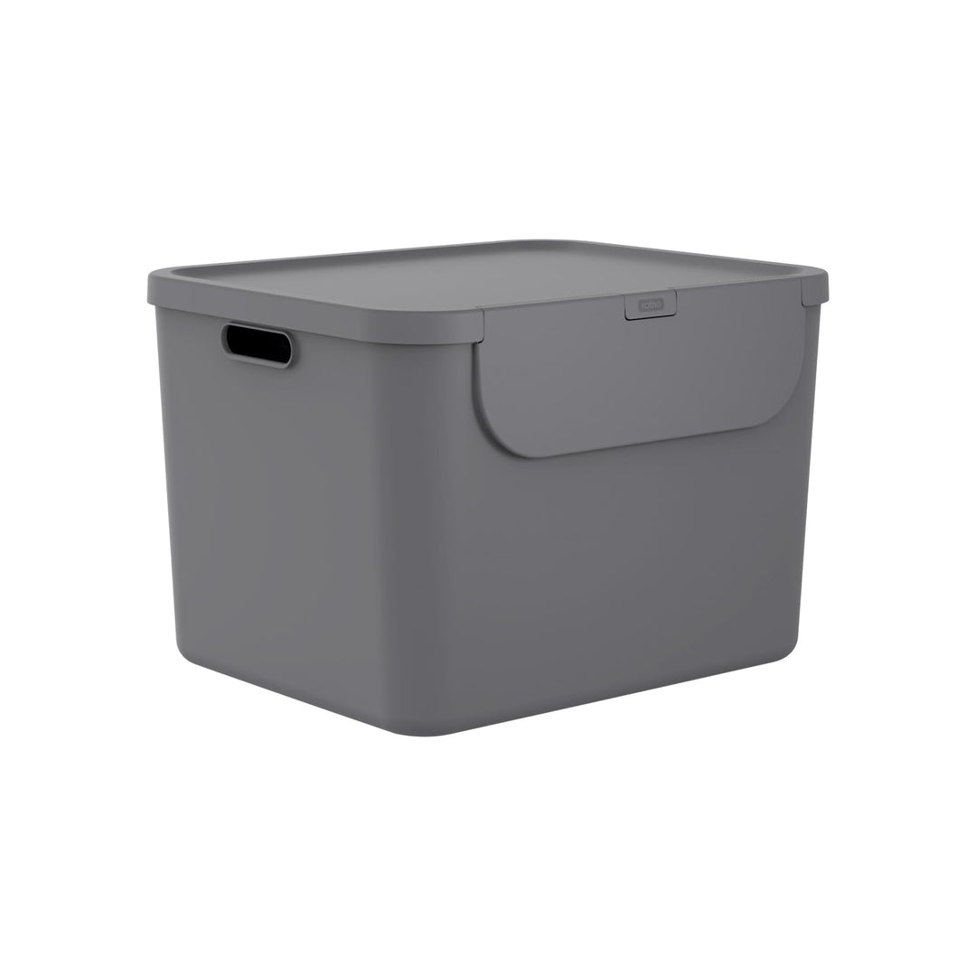 Rotho Albula Mülltrennungssystem 55l für die Küche, Kunststoff (PP) BPA-frei, 55l (52.3 x 40.5 x 34.
