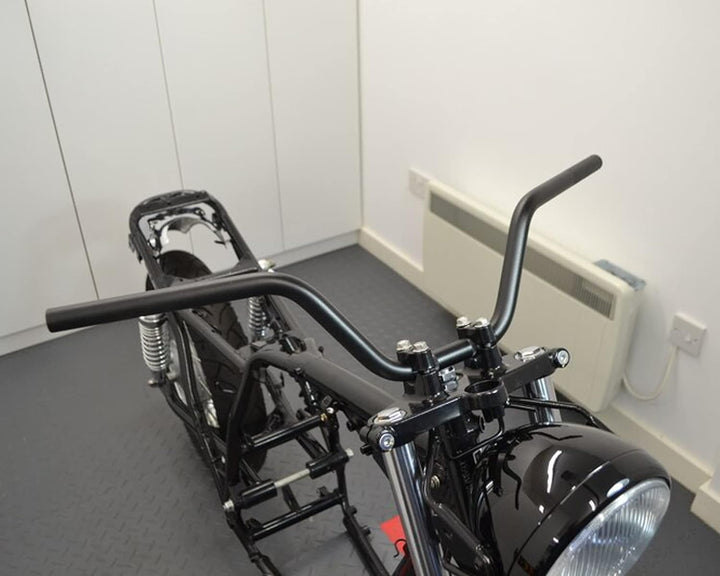 Ape Motorrad Lenker - 22mm (7/8 ") Für Scrambler, Brat Bikes & Strasse Bikes - Schwarzes Leichtmetal