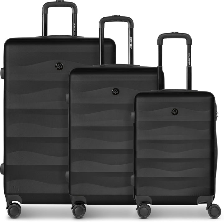 SMARTBOX Hartschalen Koffer-Set 3-teilig für Damen & Herren | leichte & stabile Reise-Trolleys aus h