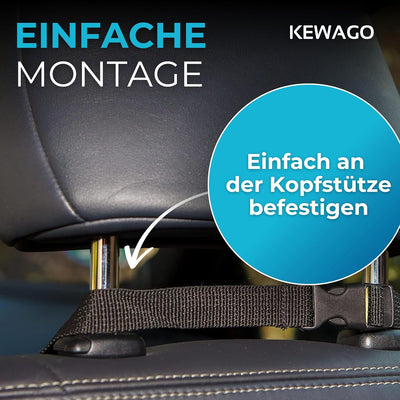 Kewago Rückenlehnenschutz Auto Kinder, Sitzschoner Auto Rückenlehne für die Rückseite der Vordersitz