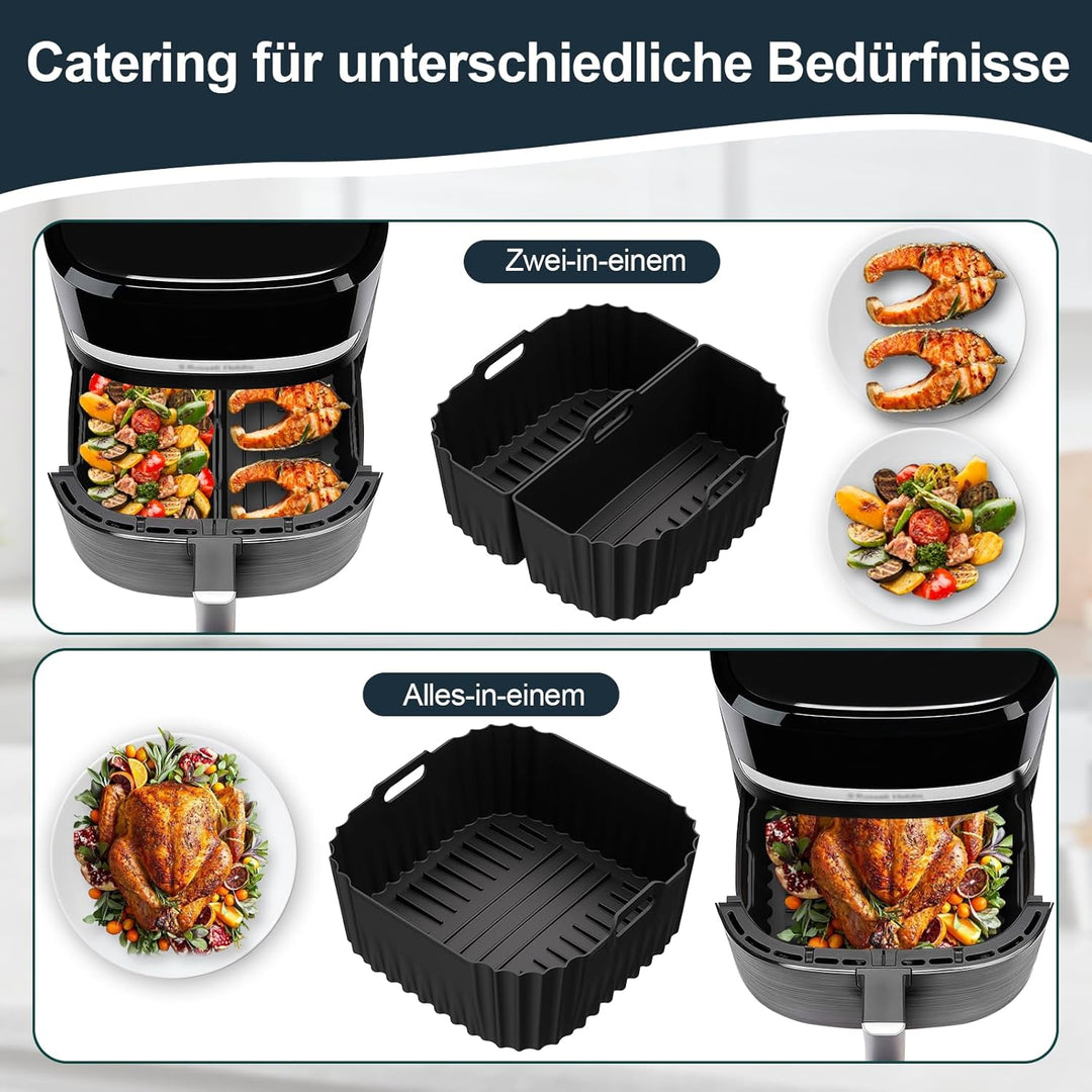 Silikonform Heissluftfritteuse für Russell Hobbs Air Fryer XXL 8,3L (27632-56), Airfryer Silikonform