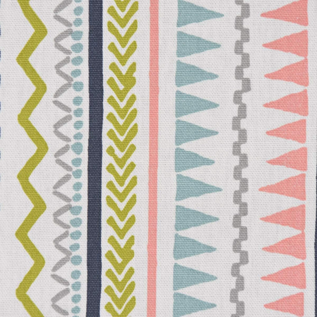 SCHÖNER LEBEN. Zugluftstopper Streifen Ethno Inka weiss grau grün rosa, Auswahl:80cm Länge ca. 80x15