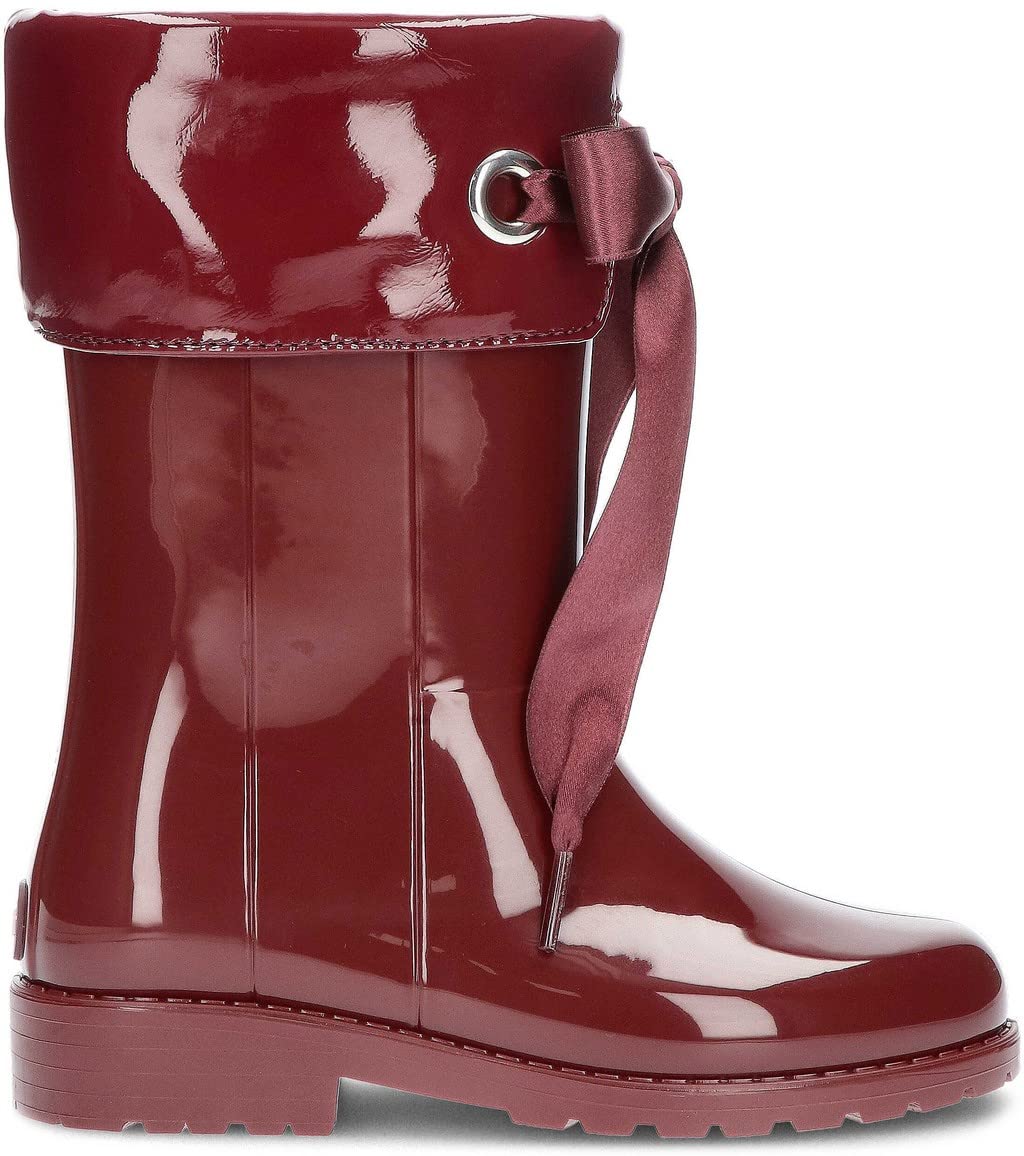 IGOR Sweatshirt aus Lackleder für Mädchen, Wasserstiefel 24 EU Burgund Burdeos, 24 EU Burgund Burdeo