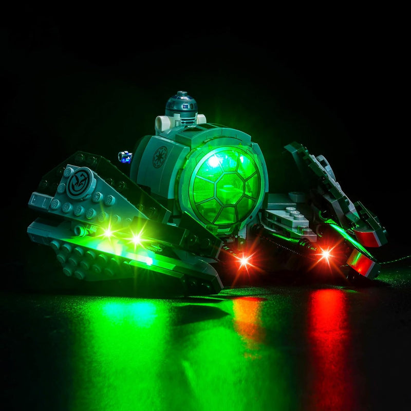 LocoLee Licht Set Kompatibel mit Lego Yodas Jedi Starfighter 75360, Nur Lichter Set - Kein Modell, L