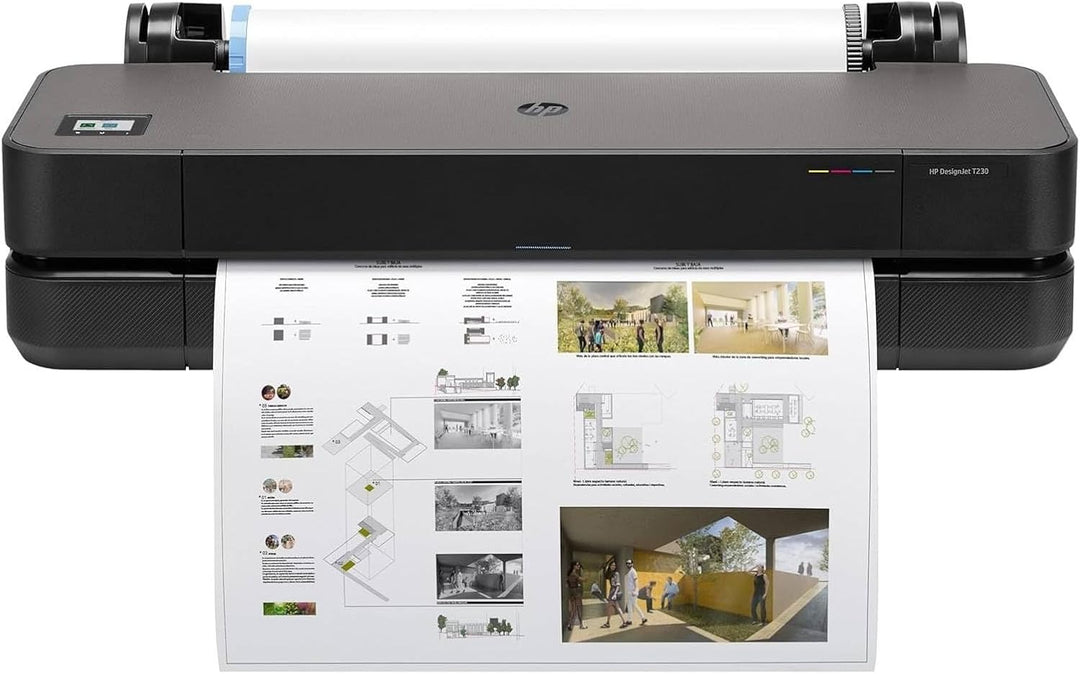 HP DesignJet T230 24 Zoll (61 cm 5HB07D), Grossformatdrucker, Plotter, Standard A4-A1, 68 A1-Ausdruc
