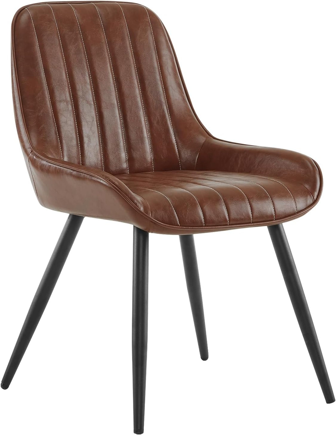 Lestarain 2 Stücke Esszimmerstühle, Retro Küchenstuhl Polsterstuhl Wohnzimmerstuhl Sitzfläche Aus PU