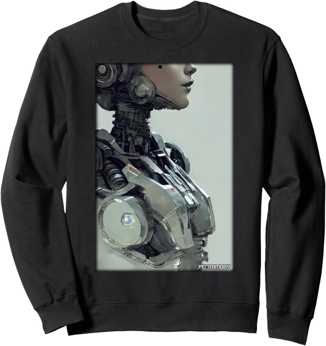 Roboter Mr. Cyborg Zukunft Maschine Sweatshirt