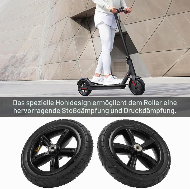 8 Zoll 200x45 Felge und Reifen-Set, Gummi langlebig 8 Zoll pneumatisches Rad rutschfeste universelle