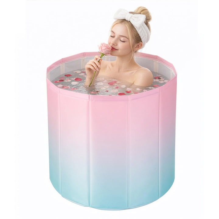 Faltbare Badewanne 66,5x70cm, Tragbare Eisbadewanne