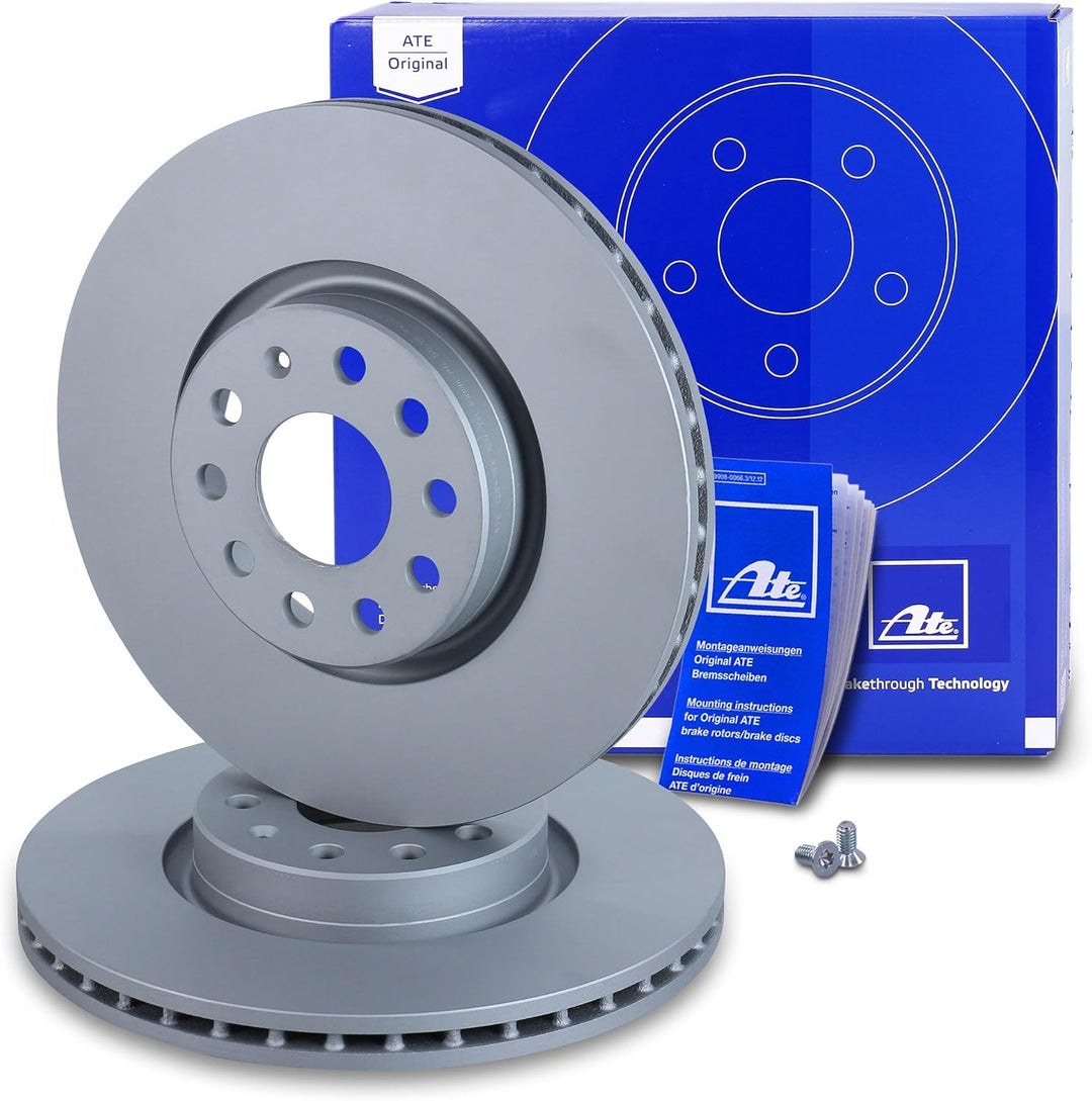 ATE Bremsenset Vorderachse inkl. Bremsscheiben vorne Ø 312 mm belüftet und Ceramic Bremsbeläge vorne