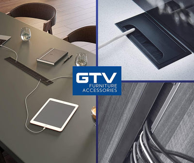GTV - Kabeltülle Merida - Kabeldurchführung mit Öffnungsdeckel - Kabeldurchlass Rechteckig Kabelorga