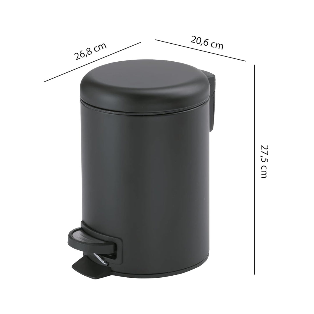 Gedy Papierkorb Grande Schwarz, Grande Schwarz