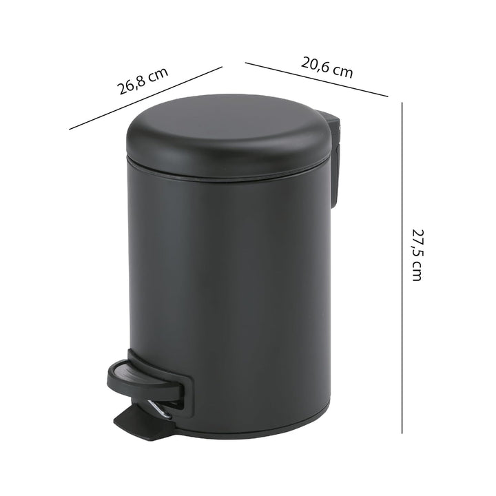 Gedy Papierkorb Grande Schwarz, Grande Schwarz