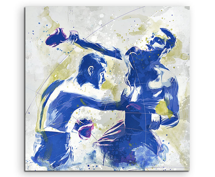 Paul Sinus Art Boxen I 60x60cm SPORTBILDER Splash Art Wandbild Aquarell Art