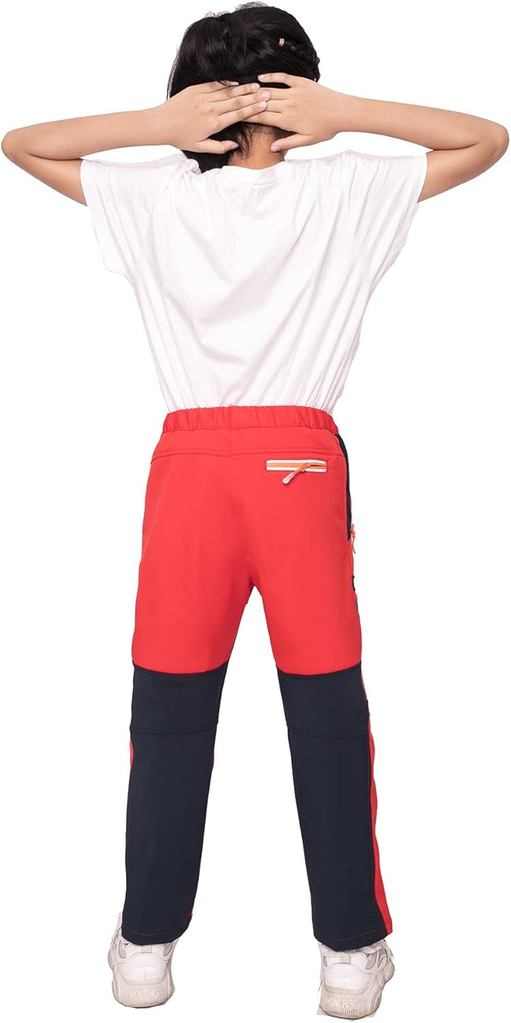 Kinder Jungen Mädchen Softshellhose Outdoorhose mit Fleecefütterung Sporthose Atmungsaktiv Warm Funk