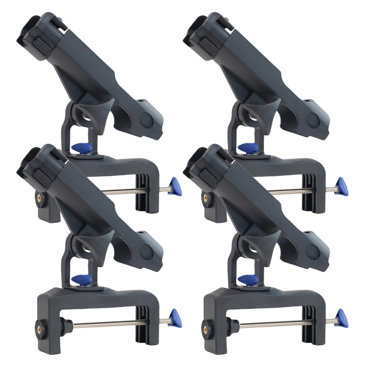 Fishing Boat Rods Holder with Large Clamp Opening 360 Degree Adjustable Fishing Rod Racks Folding Ho