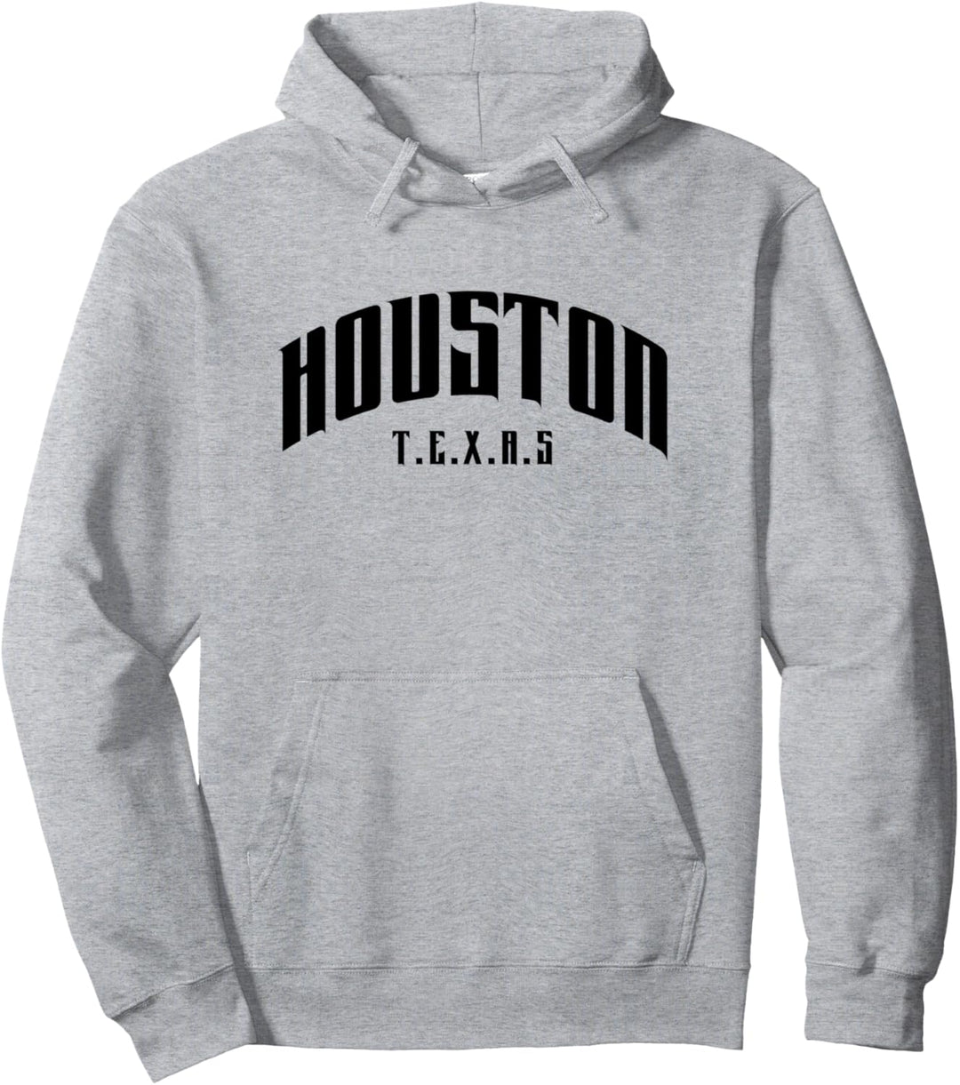 Cool Houston Texas USA Illustration Novelty Graphic Designs Pullover Hoodie