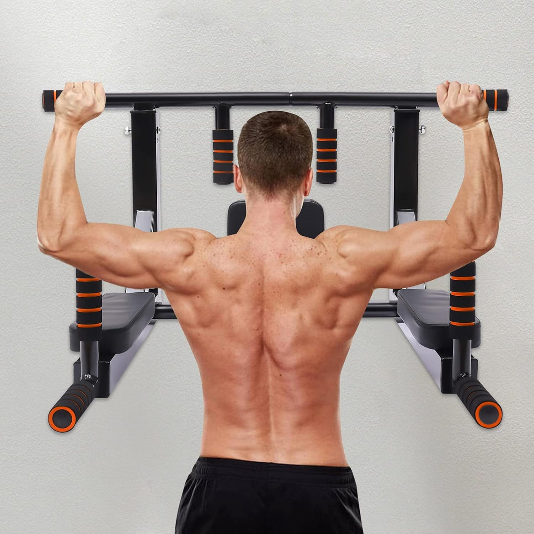 Multigriff Klimmzug Stangen Klimmzugstange Dip Station Pull Up Bar Wandmontage Power Wall Mounted Ho