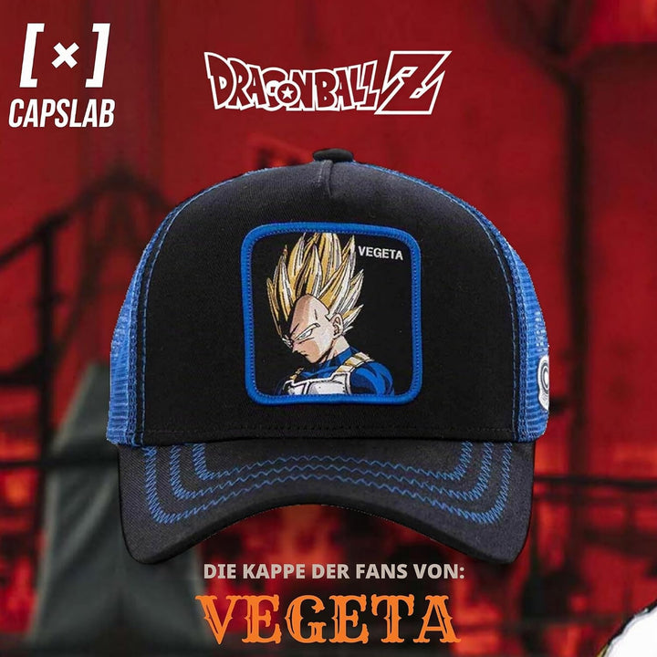 Capslab Vegeta - Trucker Cap - Dragon Ball Z - Black/Blue - One-Size