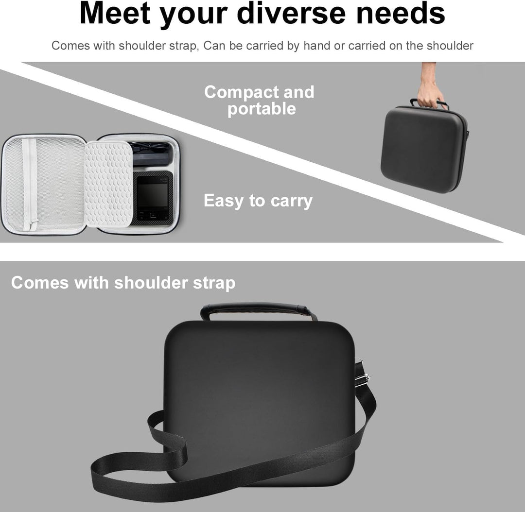 Hart Tasche für Canon SELPHY CP1500/CP1300/CP1200 Mobiler Fotodrucker,Verstellbarer Schultergurt,PU