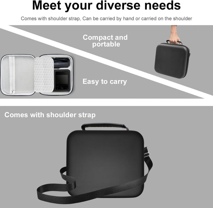 Hart Tasche für Canon SELPHY CP1500/CP1300/CP1200 Mobiler Fotodrucker,Verstellbarer Schultergurt,PU