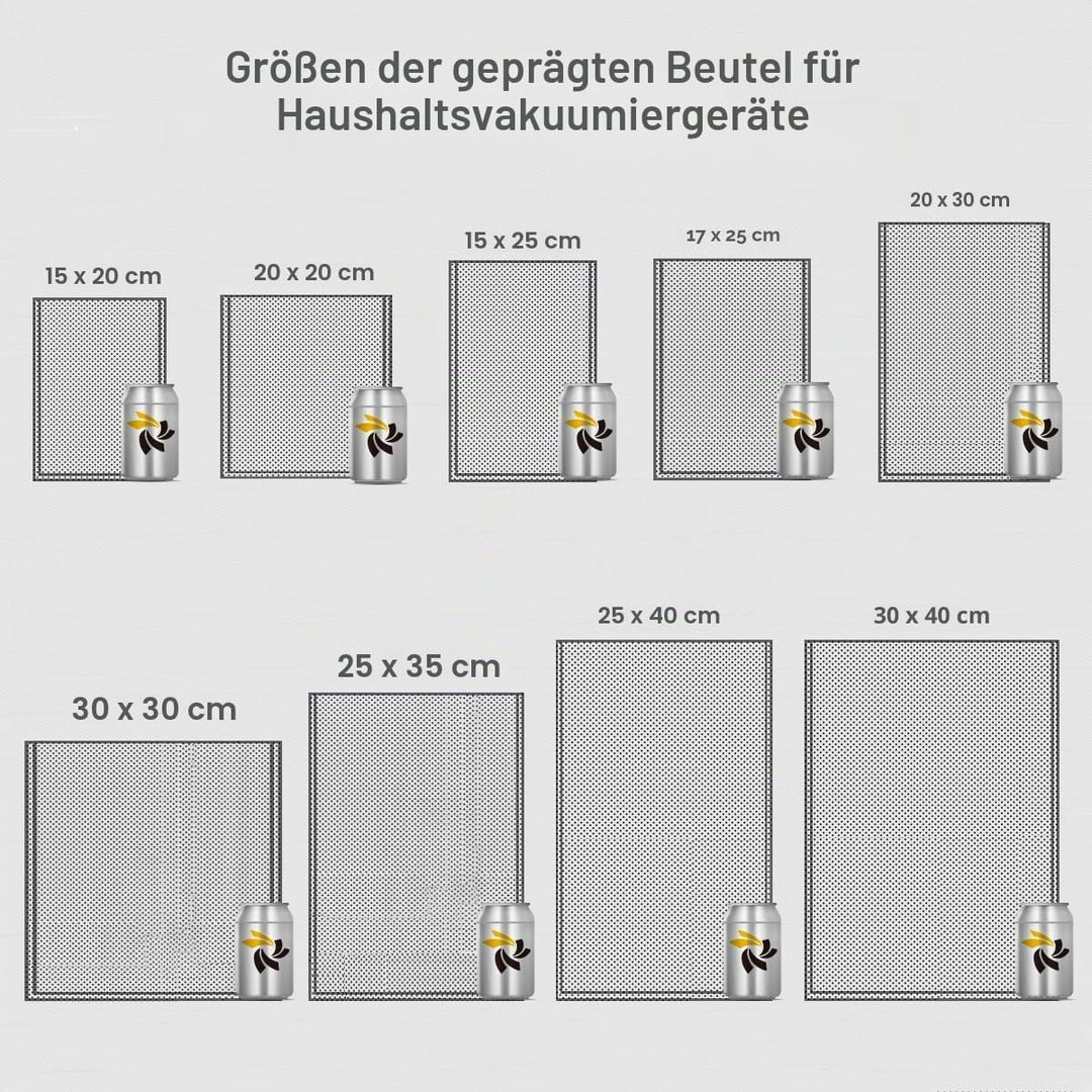 BOLSEMACK Vakuumierbeutel 30x40cm - Vakuumbeutel 100 Stück für alle Vakuumierer & Lebensmittel Vakuu