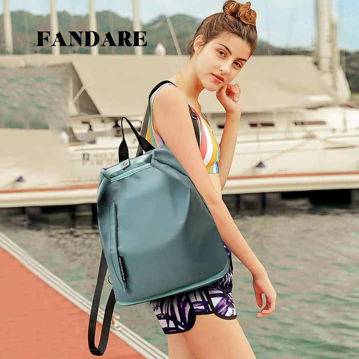 FANDARE Fitnessstudio-Rucksack Handgepäck Sporttasche Übernachtung Reisetaschen Handtasche Damen Her