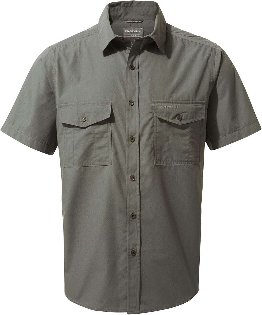 Craghoppers Herren Kiwi Kurzarm-Shirt Wanderhemd (1er Pack) 4XL Dark Grey, 4XL Dark Grey