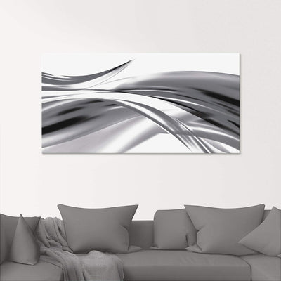 ARTland Glasbilder Wandbild Glas Bild einteilig 80x60 cm Querformat Moderne Kunst Abstrakt Modern Ra