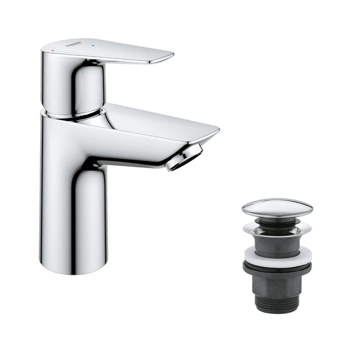 GROHE StartEdge - Einhand-Waschtischarmatur (wassersparend, langlebige Oberfläche, S Size), chrom, 2