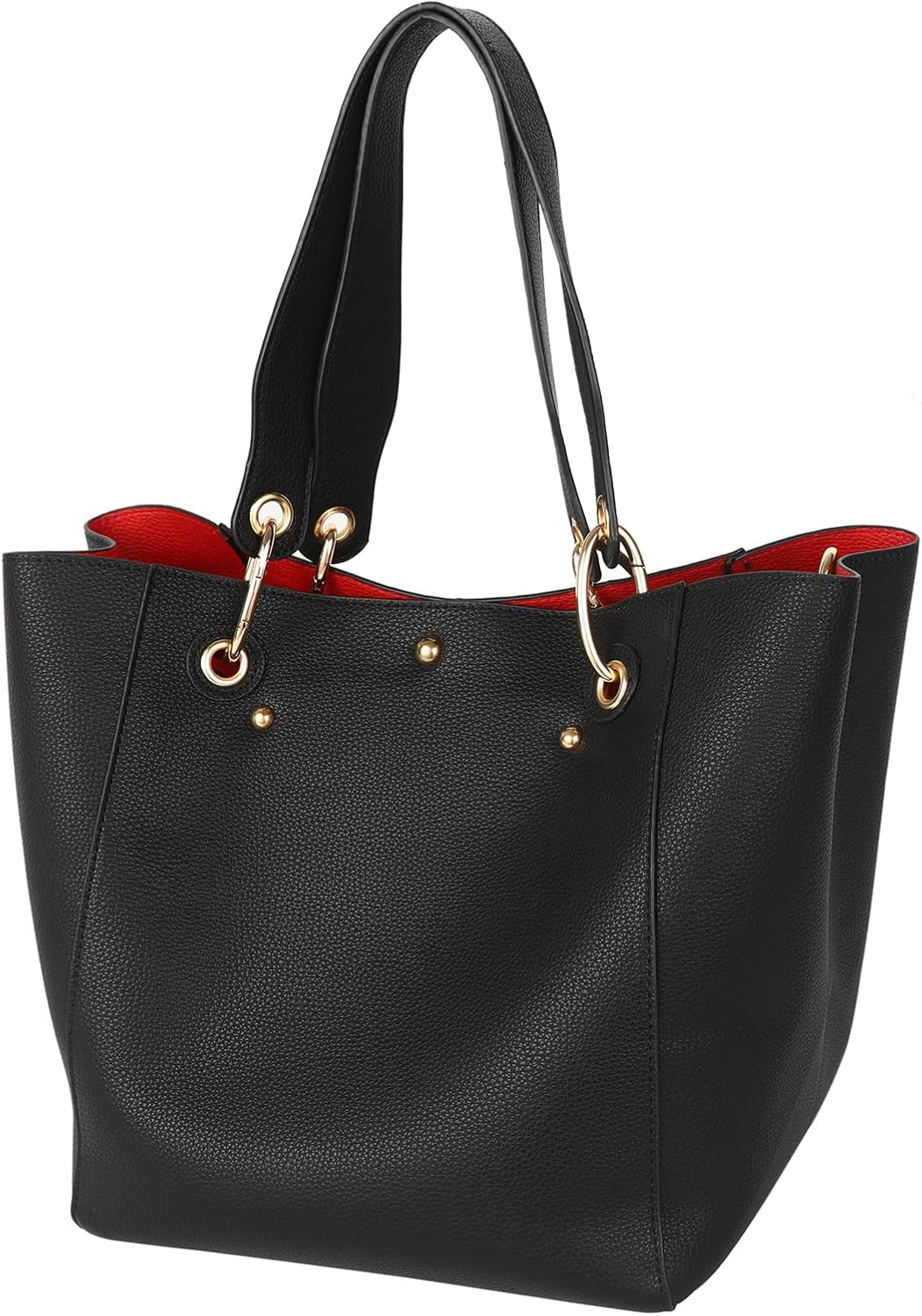 sqlp Damen Henkeltaschen Leder Gross Kapazität Shopper Tasche Student Schultasche Arbeit Handtasche