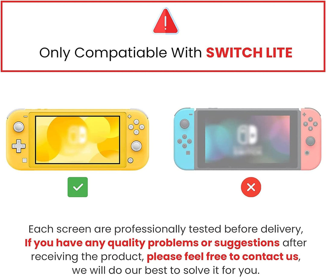 Ersatzbildschirm für Switch Lite, präzise Schnitte und Schnittstellen Professioneller Chipsatz, der