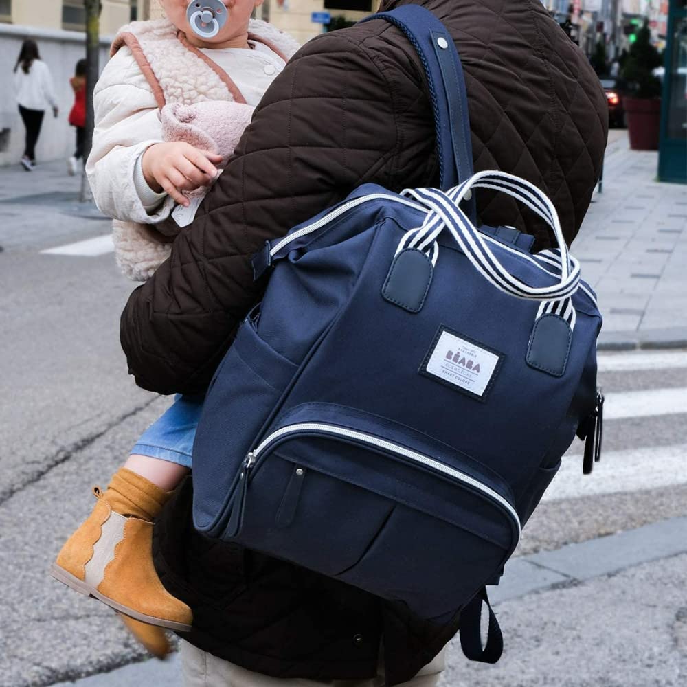 BÉABA - Wickelrucksack für Babys - Grosses Fassungsvermögen - Inklusive Wickelunterlage - Zahlreiche