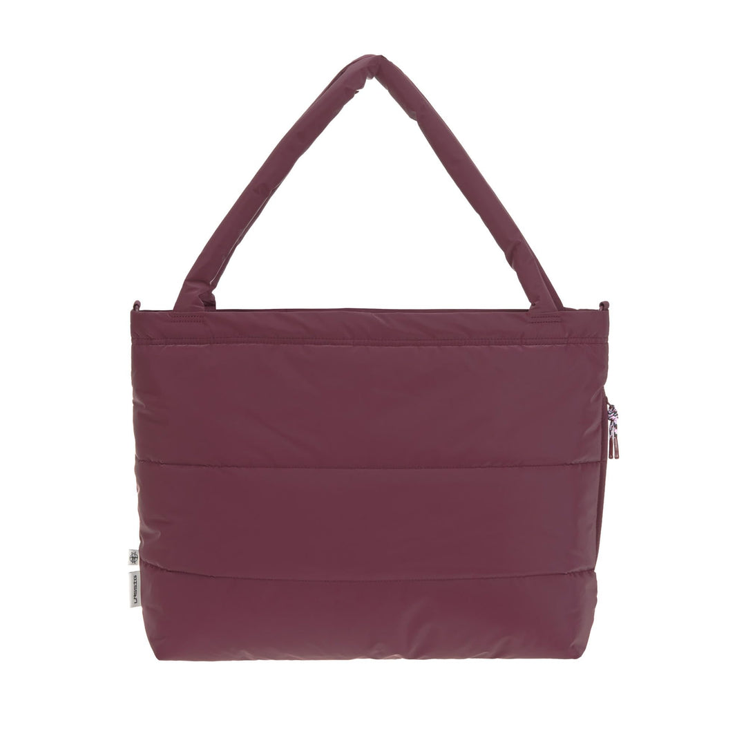 LÄSSIG Baby Wickeltasche Shopper mit Kinderwagenbefestigung/MIX Shopper deep red Dunkelrot, Dunkelro