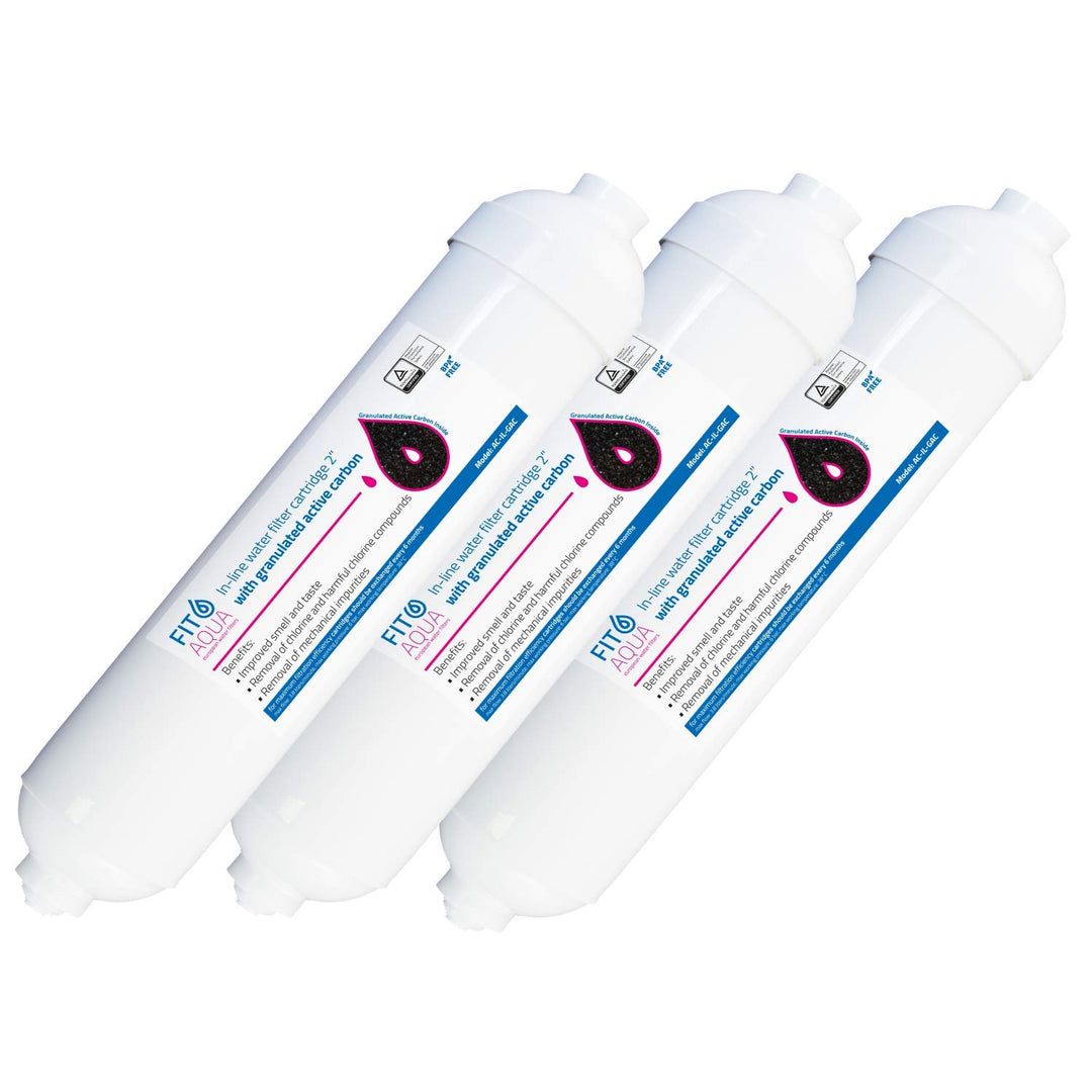 Fit aqua AC-ILW AM-SET.LLL 3 x Kühlschrankwasserfilter Side ersetzt BL-9808, 3 Stück (1er Pack)