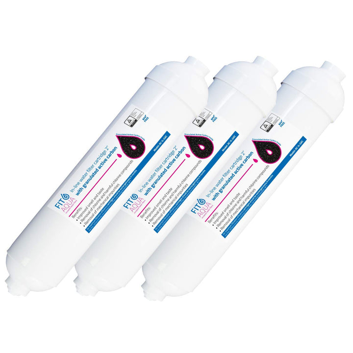 Fit aqua AC-ILW AM-SET.LLL 3 x Kühlschrankwasserfilter Side ersetzt BL-9808, 3 Stück (1er Pack)