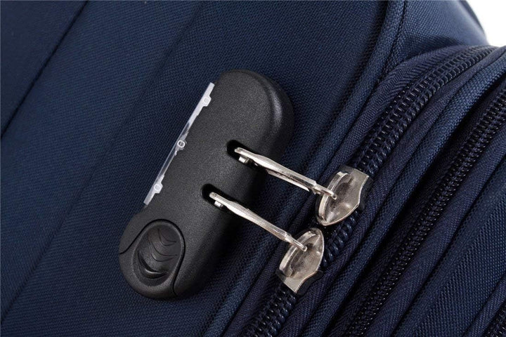 TOP-Trolley-Koffer-Set - 2-teilig - 64+54cm, Dehnfalte, 4 Rollen (Blau)