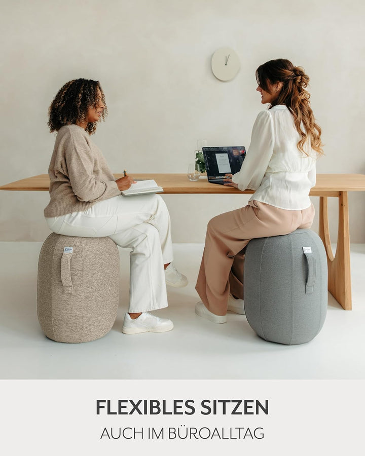 VLUV® KAPSUL STOV Balance-Kapsel [Atmungsaktiv mit Tragegriff und Wegrollschutz] Waschbarer Stoffbez