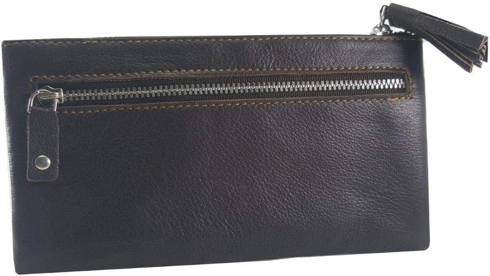 VICTOR LINE DAMEN LEDER GLÄNDER BENETTON FARBEN MODA, braun (Braun) - 3775, Braun