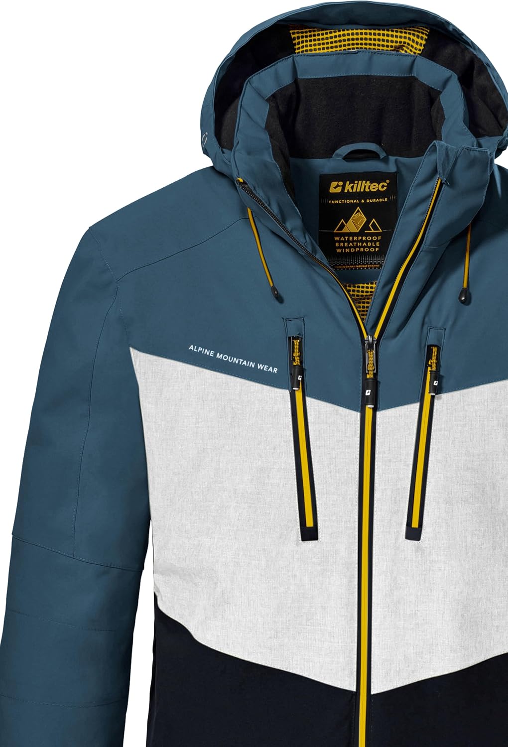 Killtec Herren Ksw 45 Mn Ski Jckt Skijacke/Funktionsjacke mit abzippbarer Kapuze und Schneefang S st