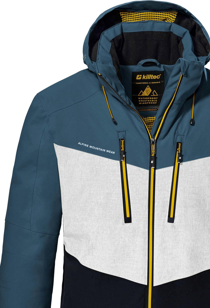 Killtec Herren Ksw 45 Mn Ski Jckt Skijacke/Funktionsjacke mit abzippbarer Kapuze und Schneefang S st