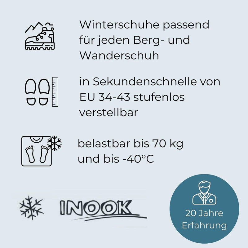 Inook ADO Light Kinder Schneeschuhe I Grösse EU 34-43 I Schneeschuhe I Allround Schneeschuh für Kind