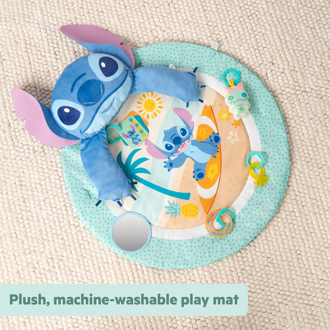 Disney Baby Stitch Party im Paradies – Aktivitätsspielzeug von Bright Starts mit Bauchlage-Kissen un