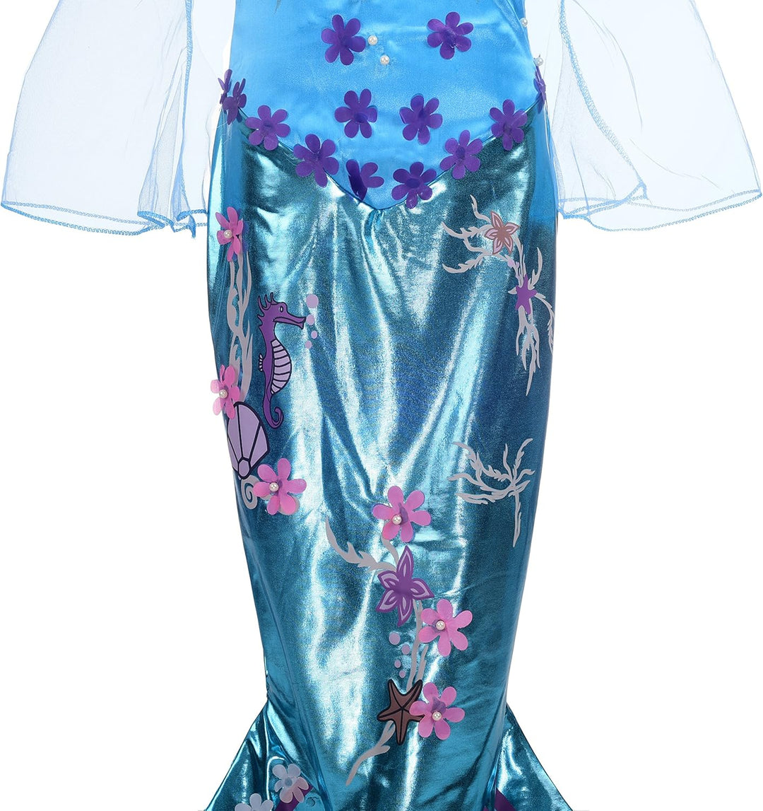 Lito Angels Prinzessin Meerjungfrau Kostüm Kleid Party Verkleidung Cosplay für Kleinkind Mädchen Grö