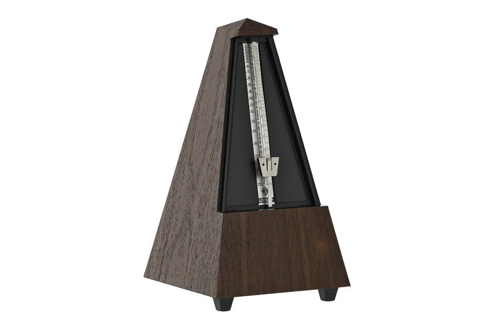 Wittner Metronom 855131 Kunststoffgehäuse mit Glocke Taktell Pyramidenform Nussbaum-Maserung, Nussba