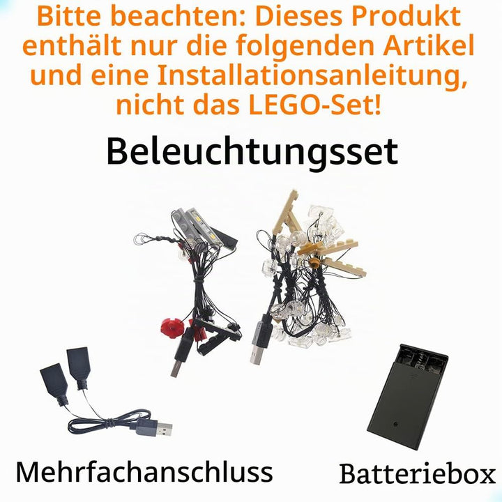 GEAMENT LED Licht-Set Kompatibel mit Lego Disney Zug mit Bahnhof (Disney Train and Station) - Beleuc