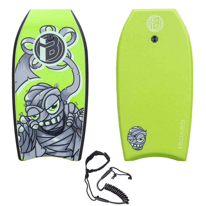 Bodyboard, leichtes 94,4 cm Bodyboard mit EPS-Kern, Premium-Leine und Handgelenkschlaufe, Surfen für