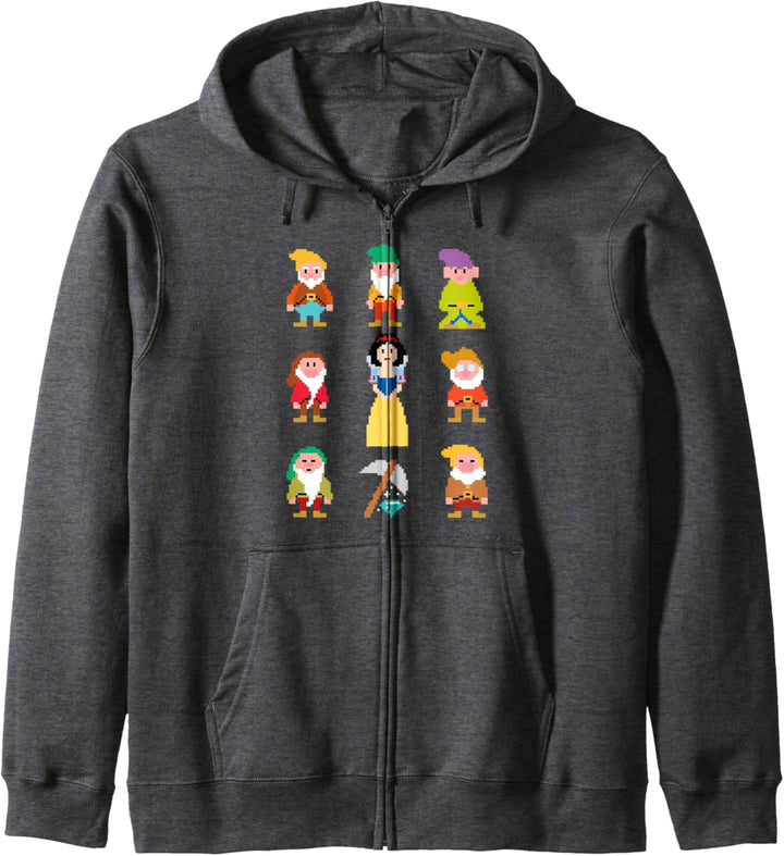 Disney Snow White & Pixelated Dwarfs Kapuzenjacke